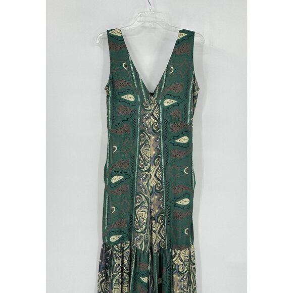 EARTHBOUND jumpsuit tiered wide leg hippie boho bohemian floral retro MEDIUM - Picture 3 of 9